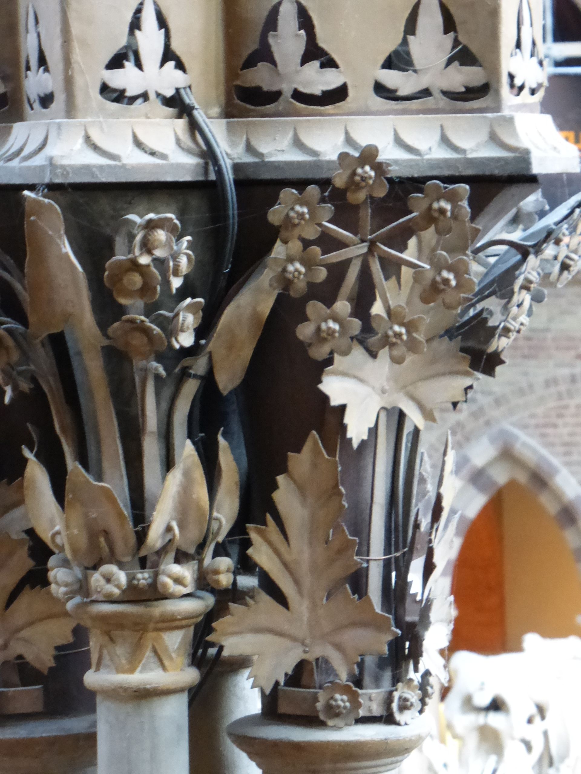 Detail of wrought iron flowerhead